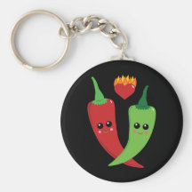 Kawaii Peperoni Schlüsselanhänger