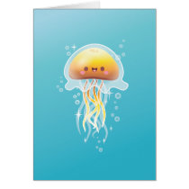 Kawaii Quallen karten