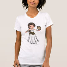 Kawaii schönes Athene griechisches Göttin-Hemd