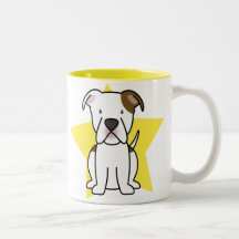 Kawaii Stern-amerikanischer Bulldoggen-Becher Kaffeehaferl