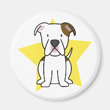 Kawaii Stern-amerikanischer Bulldoggen-Magnet Magnete