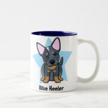 Kawaii Stern-Blau Heeler Teehaferl
