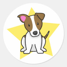 Kawaii Stern-Jack-Russell-Terrier Aufkleber
