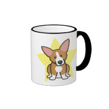 Kawaii Sternpembroke-Walisercorgi-Becher Teetasse