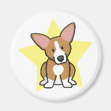 Kawaii Sternpembroke-Walisercorgi-Magnet Magnete