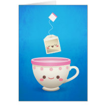 Kawaii Tee-Zeit karten