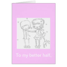 Kawaii Valentinstag-Karte
