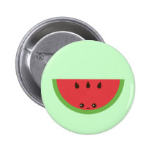 Kawaii Wassermelone Anstecknadelbuttons