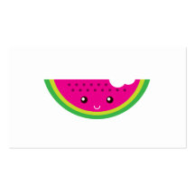 Kawaii Wassermelone Visitenkartenvorlagen