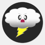 KAWAII WOLKEN-BLITZ-GEWITTER STICKER