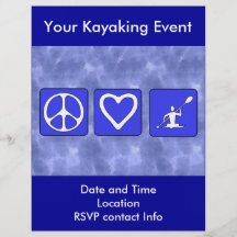 Kayaking FriedensLiebe Individuelle Flyer