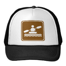 Kayaking Landstraßen-Zeichen Netz Caps