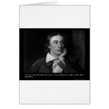 Keats Liebe ist meine Religions-Zitat-Geschenk-T-S Grußkarten