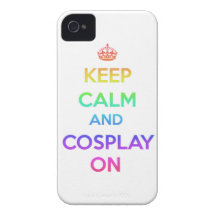 Keep Calm and Cosplay On iPhone 4 Cover