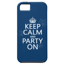 Keep Calm and Party On iPhone 5 Etui