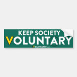 Keep Society Voluntary Bumper Sticker