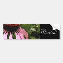 Kegel-Blume, die Stoßaufkleber Wedding ist Auto Aufkleber
