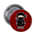 Kein Chi! Ninja im roten Knopf Buttons