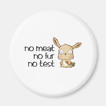 Kein Fleisch kein Pelz kein Test Kühlschrankmagnete