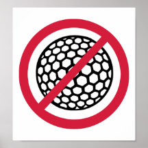 Kein Golf Plakatdrucke