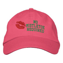 Kein Mistelzweig erforderlicher gestickter Hut Bestickte Baseballcaps