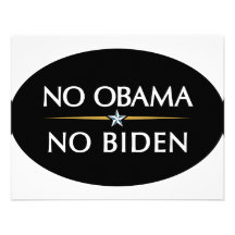 KEIN OBAMA KEIN BIDEN PERSONALISIERTE EINLADUNGSKARTE