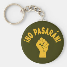 Kein Pasaran - sie überschreiten nicht Schlüsselanhänger
