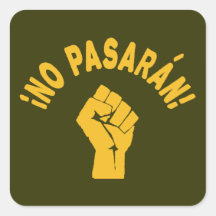 Kein Pasaran - sie überschreiten nicht Sticker