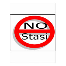 Kein Stasi Postkarten