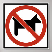 Keine Hunde gewährten,/keine Haustiere Landstraßen Plakatdrucke