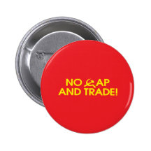 Keine Kappe und Handel! Anstecknadelbutton