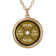 Keine Schmerz keine Gewinn Weightliting Halskette