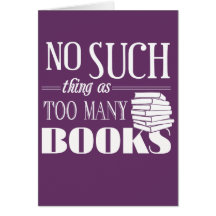 Keine solche Sache wie zu viele Bücher Karten