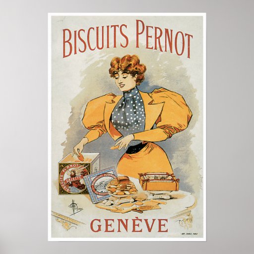 Kekse Pernot Vintage Nahrungsmittelanzeigen-Kunst Posterdrucke