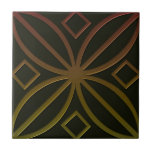 Keltische inspirierte Fliese # 4 in den Bronze- un