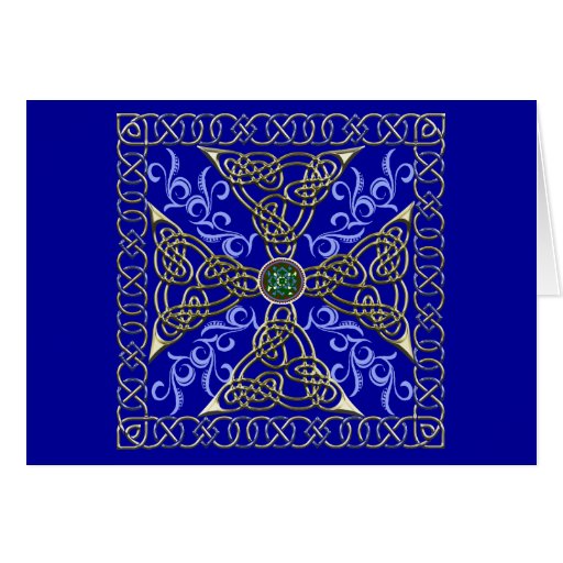 Keltische Knoten-Kreuz-Karte