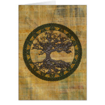 Keltischer Baum des Lebens [Yggdrasil] Grußkarte