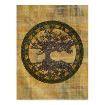 Keltischer Baum des Lebens [Yggdrasil] Postkarte