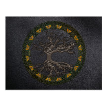 Keltischer Baum des Lebens [Yggdrasil] Postkarten
