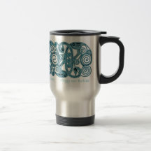 Keltischer Becher, Kräne u. Spiralen-Entwurf Tee Tasse