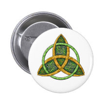 Keltischer Dreiheits-Knoten Anstecknadelbutton