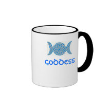 Keltischer Knotengöttinbecher (blau) Teetasse