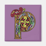 Keltischer Magnet des Buchstabe-"P" -