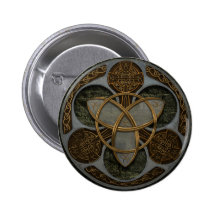 Keltisches Dreiheits-Schild Button
