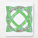 Keltisches Grün des Knoten-8 Mousepads