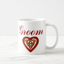 Keltisches Herz-Hochzeits-Set Kaffee Tasse