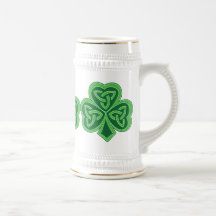 Keltisches Knoten-Kleeblatt Stein Kaffeehaferl