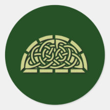 keltisches Muster celtic pattern Runder Aufkleber