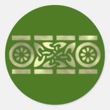 keltisches Muster celtic pattern Runder Sticker