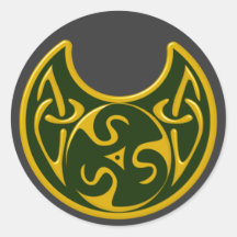keltisches Ornament celtic Runder Aufkleber